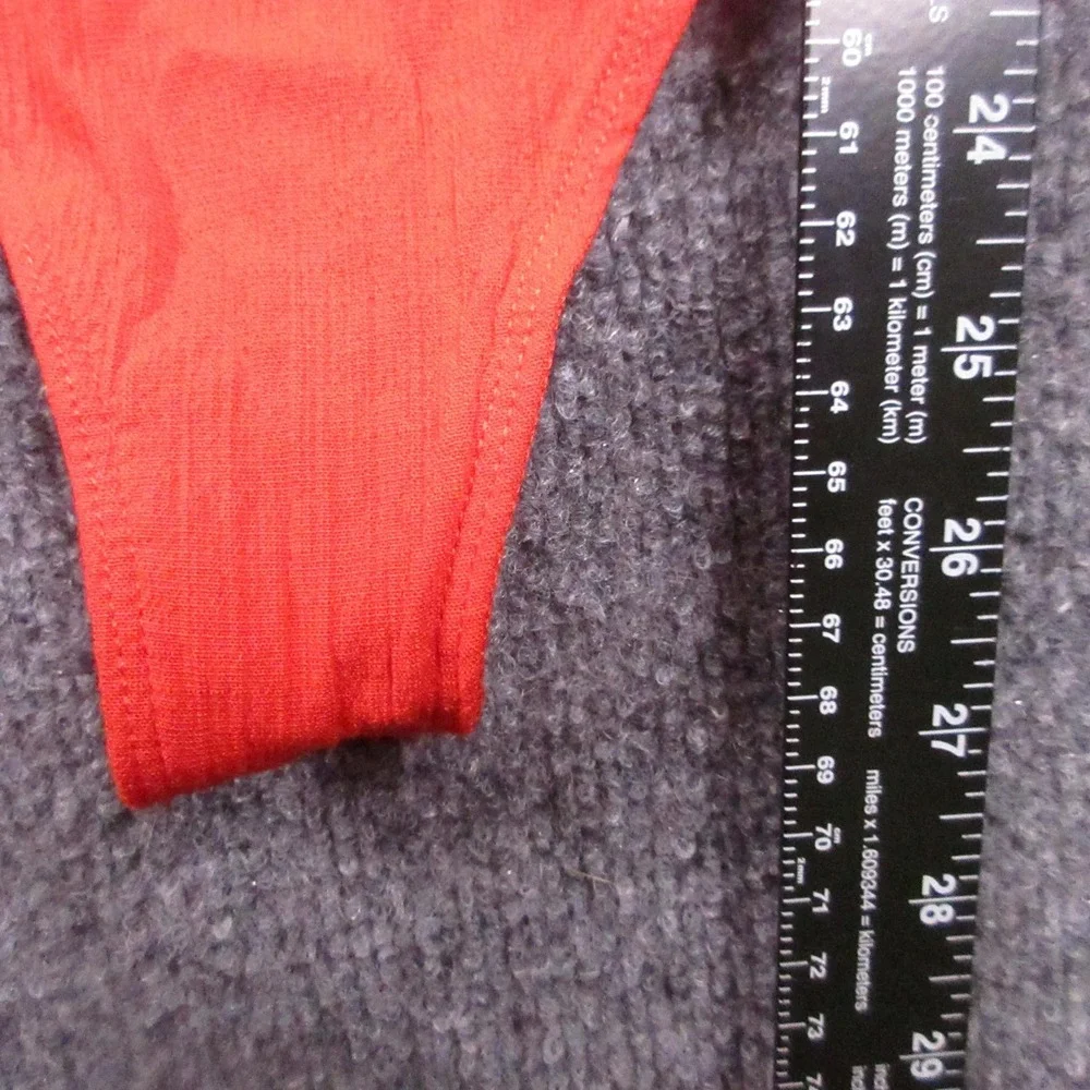Free People Bodysuit Womens Small/Petite Red Scoop Neck Snap Closure Stretch